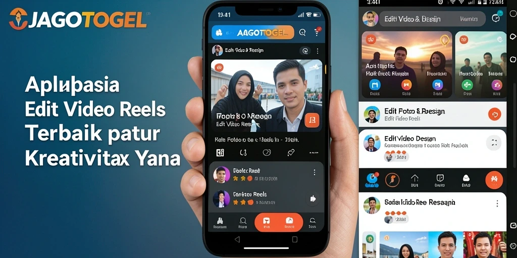 Tampilan antarmuka JAGOTOGEL untuk editing video reels.