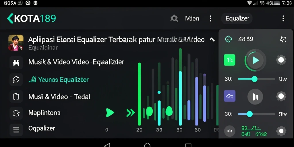 Antarmuka aplikasi KOTA189 yang user-friendly untuk Equalizer.