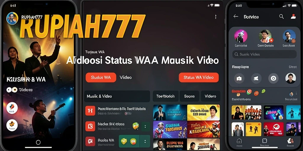 Tampilan antarmuka RUPIAH777 untuk Status WA Video yang menarik dan mudah digunakan.