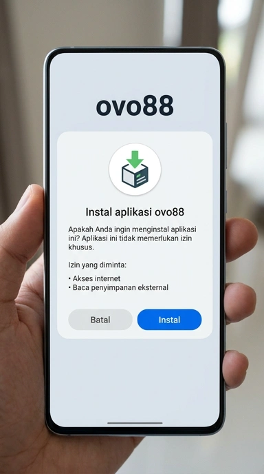 Tampilan halaman APK ovo88